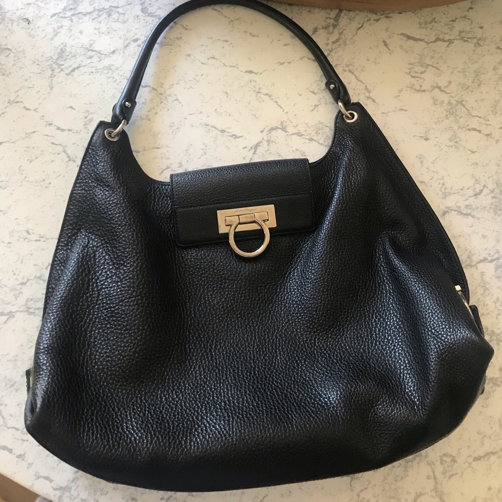 Authentic Ferragamo large hobo handbag